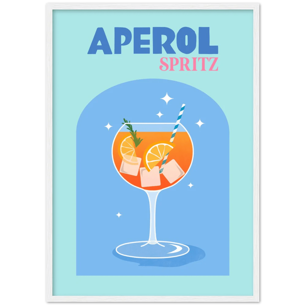 Aperol Spritz Retro Wall Art - The Trendy Art