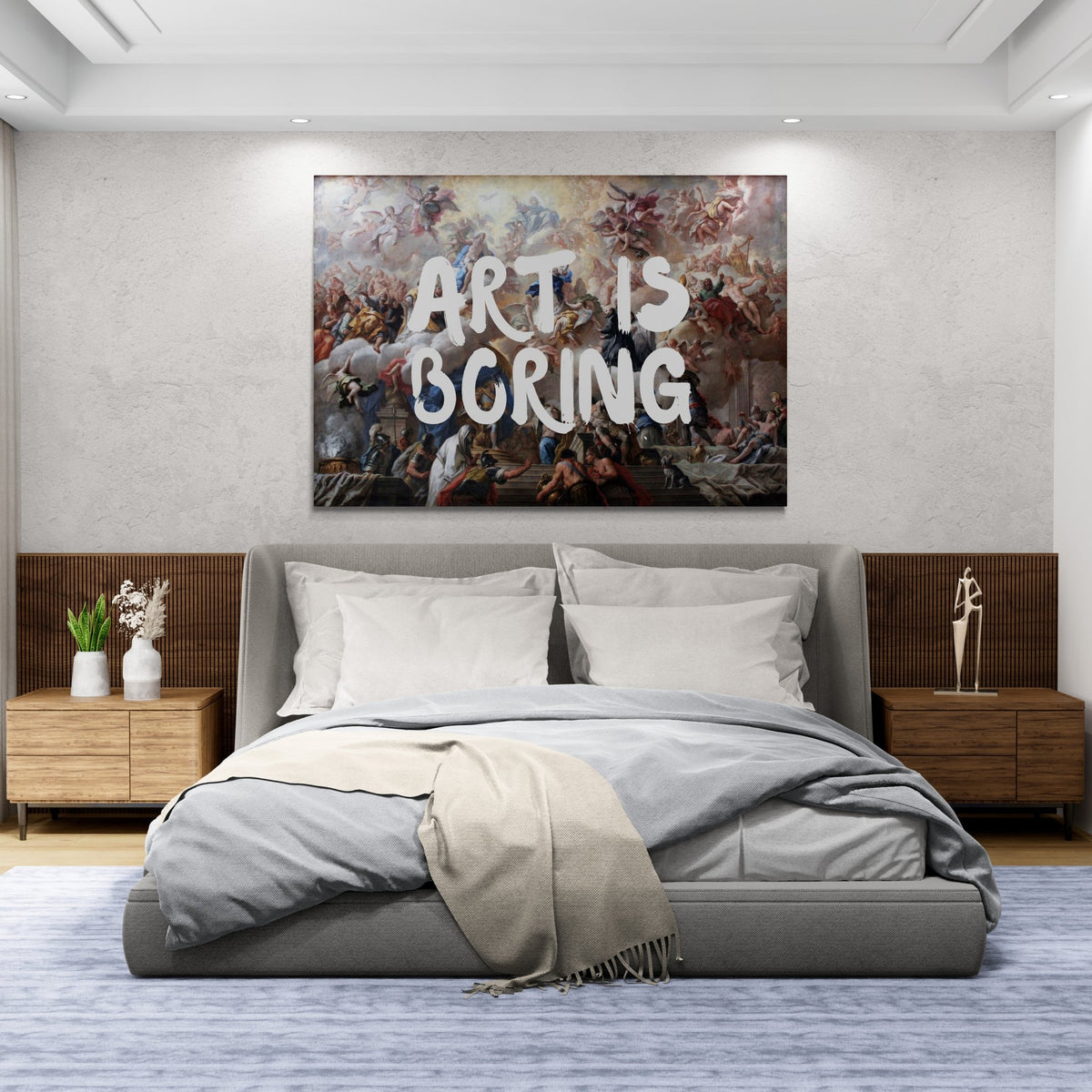 Art Is Boring Wall Art - The Trendy Art