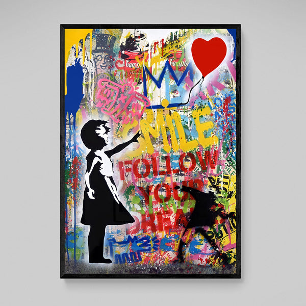 Banksy Girl With Balloon | The Trendy Art