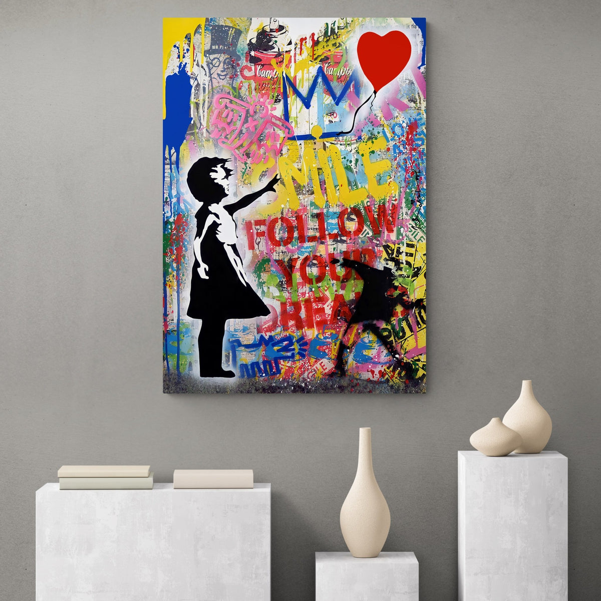 Banksy Girl With Balloon - The Trendy Art