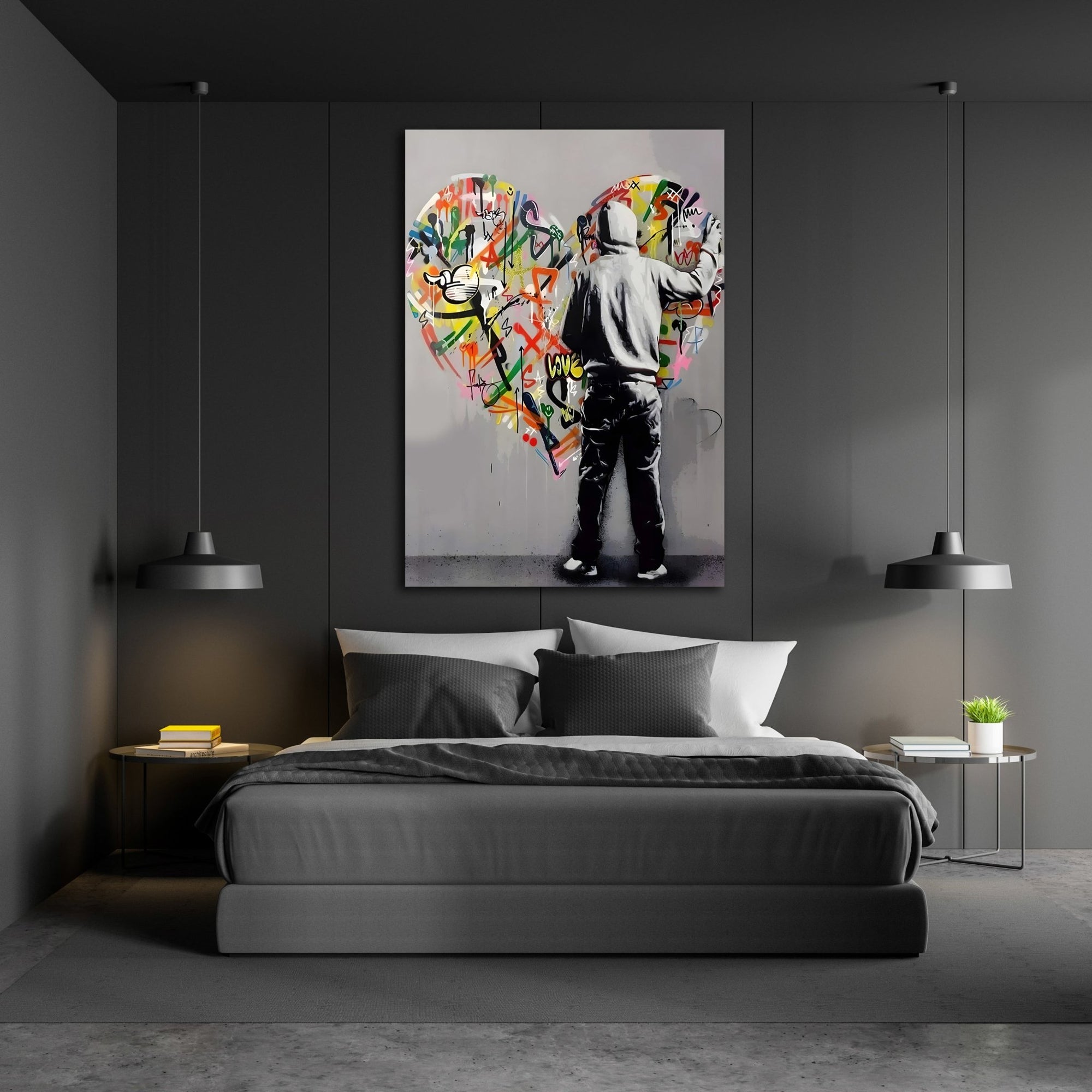 Banksy Street Pop Art Canvas Schilderij Jongen Achter Gordijnen Graffiti Poster Druk Wandafbeelding Voor Kinderkamer Decor 60x123cm 236x484in Met Frame Banksy Street Pop Art Canvas Schilderij Jongen Achter Gordijnen Graffiti Poster Druk Wandafbeelding Voor Kinderkamer Decor 60x123cm 236x484in Met Frame