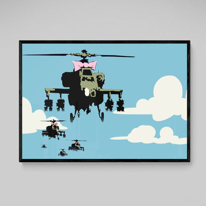 Banksy Helicopter - The Trendy Art