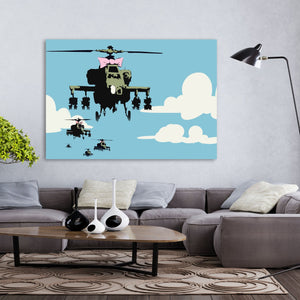 Banksy Helicopter - The Trendy Art