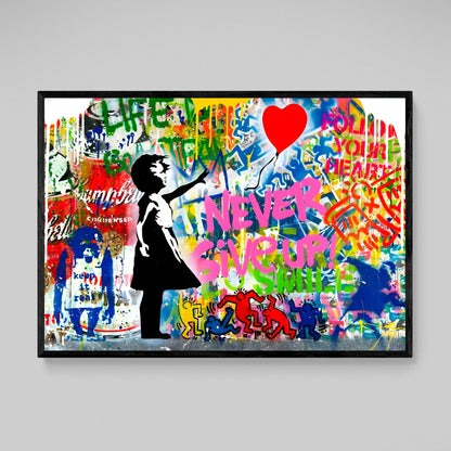 Bansky Street Art Canvas - The Trendy Art
