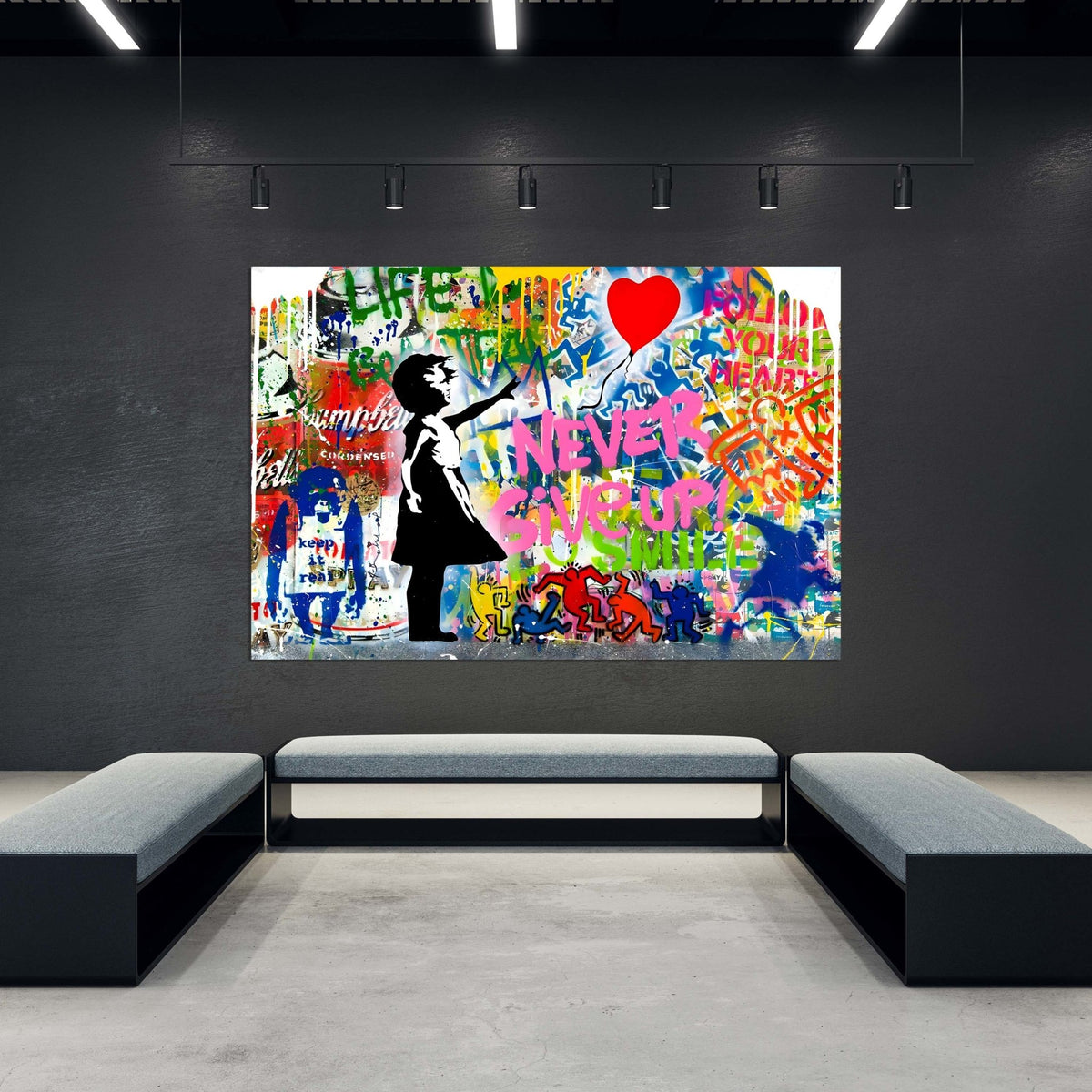 Bansky Street Art Canvas - The Trendy Art