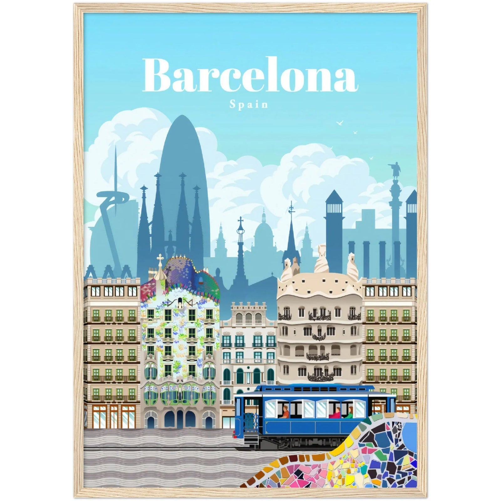Barcelona Wall Art - The Trendy Art