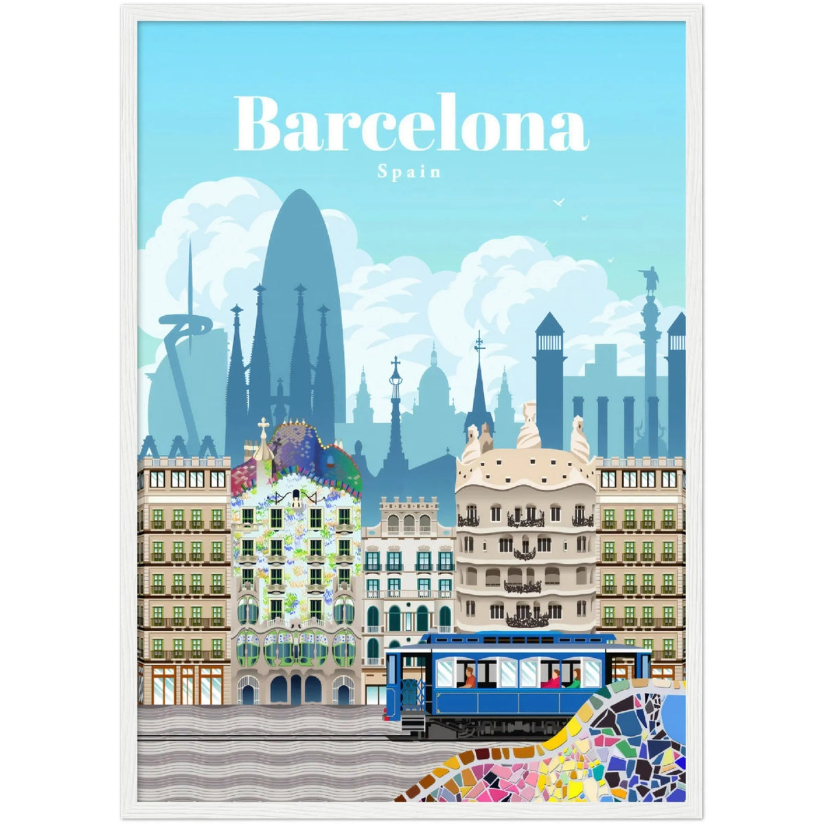 Barcelona Wall Art - The Trendy Art