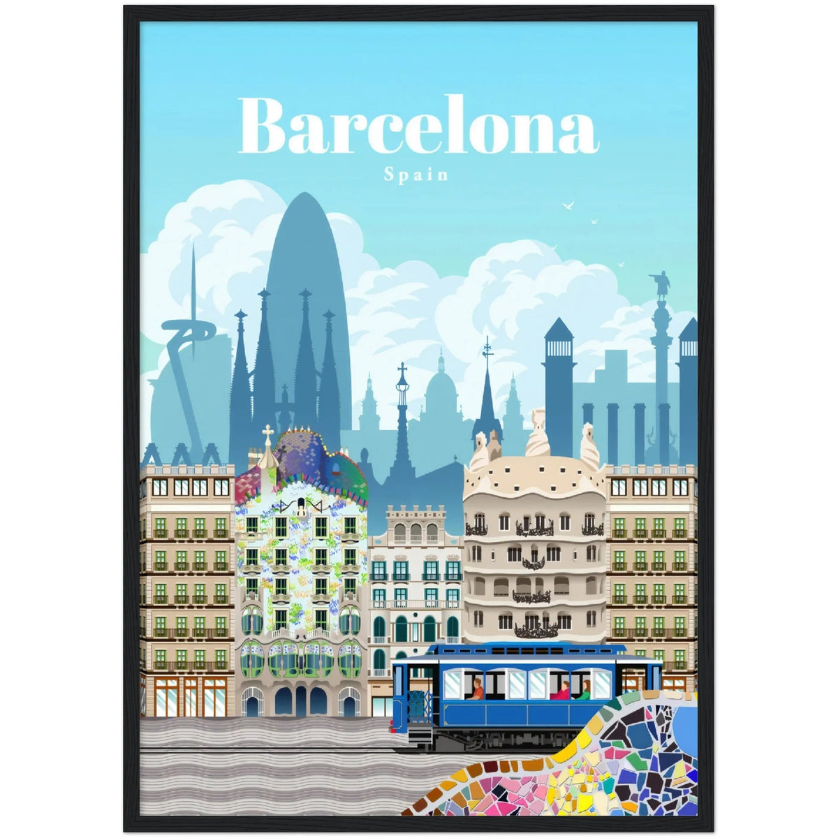 Barcelona Wall Art - The Trendy Art