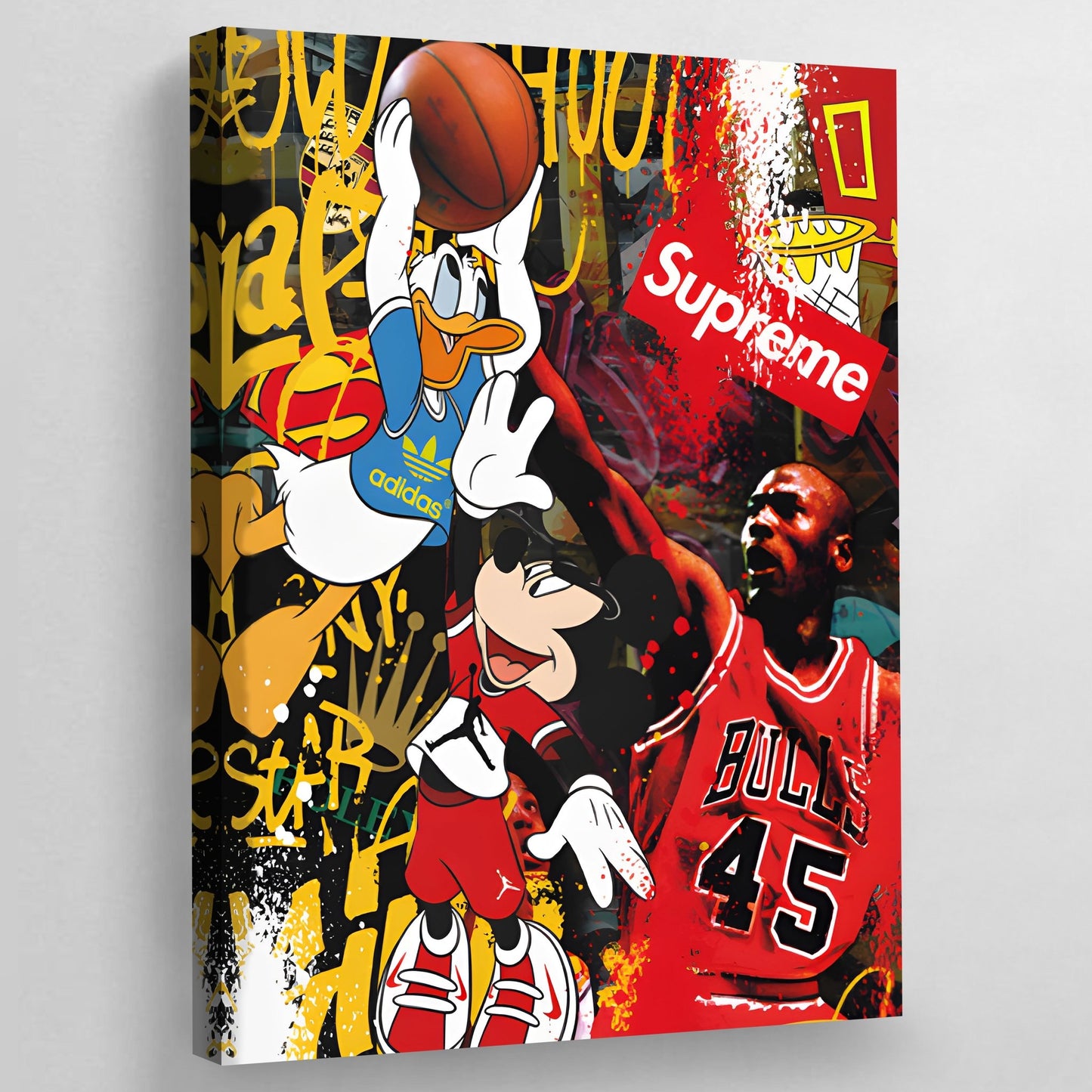 Basketball Pop Art Canvas - The Trendy Art