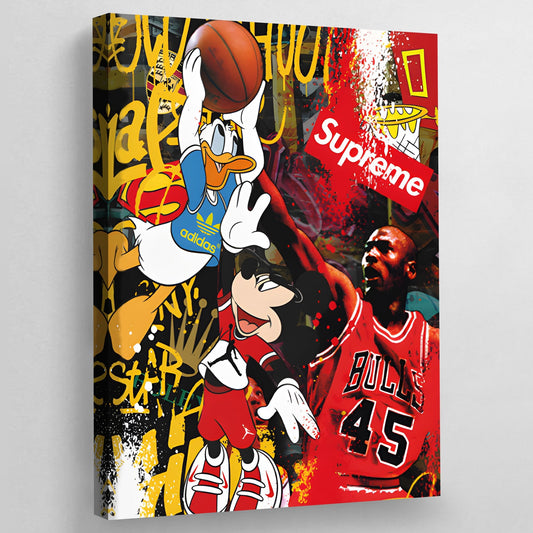 Basketball Pop Art Canvas - The Trendy Art