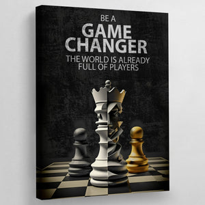 Be A Game Changer Wall Art - The Trendy Art
