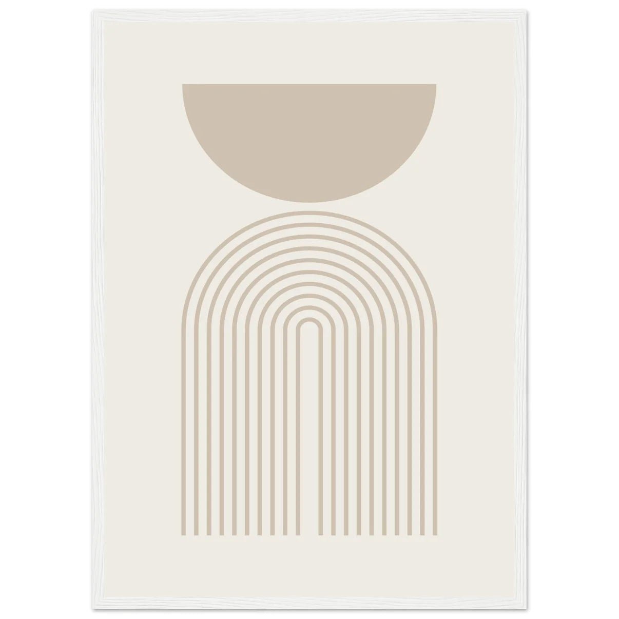 Beige Minimalist Print - The Trendy Art