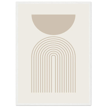 Beige Minimalist Print - The Trendy Art