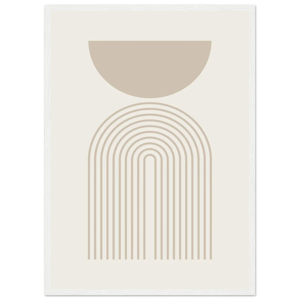 Beige Minimalist Print - The Trendy Art