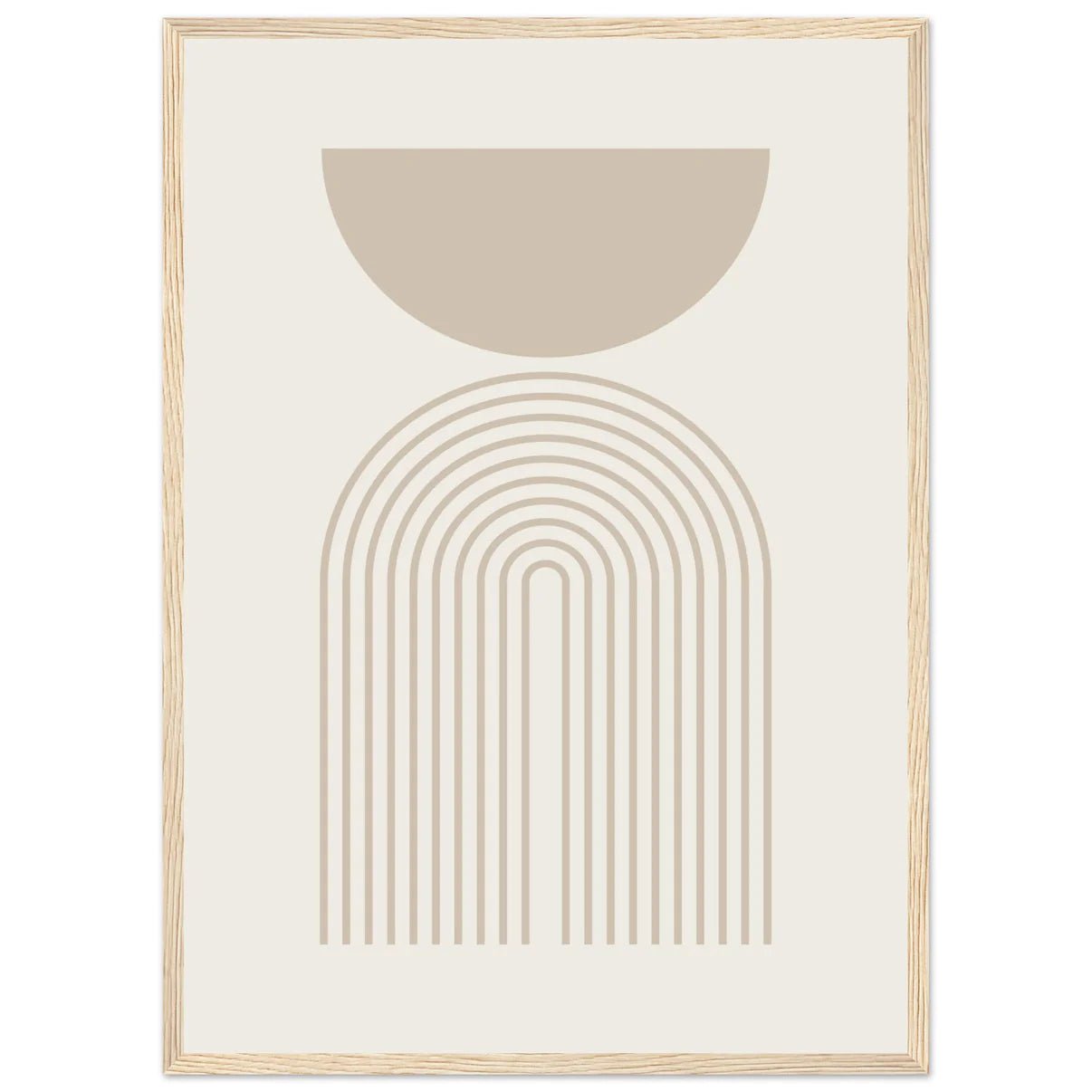Beige Minimalist Print - The Trendy Art