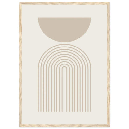 Beige Minimalist Print - The Trendy Art
