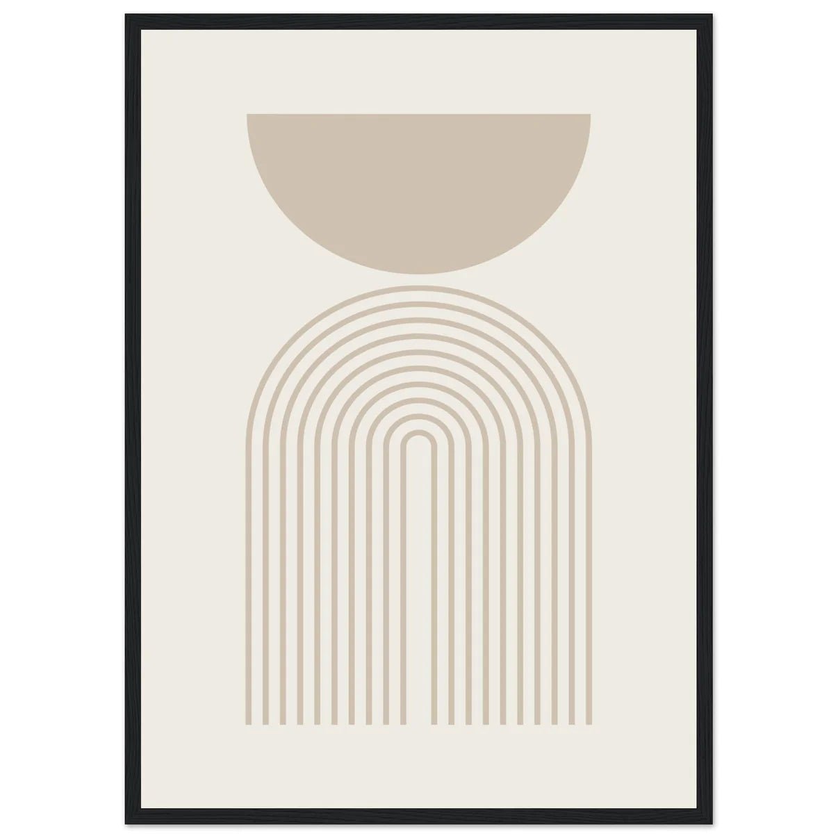 Beige Minimalist Print - The Trendy Art