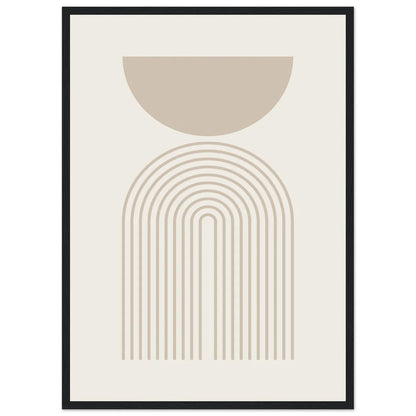 Beige Minimalist Print - The Trendy Art