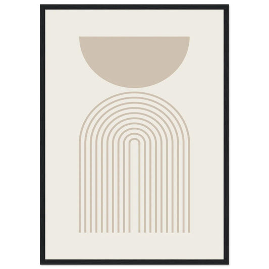 Beige Minimalist Print - The Trendy Art