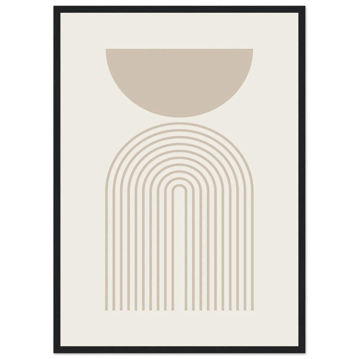 Beige Minimalist Print - The Trendy Art