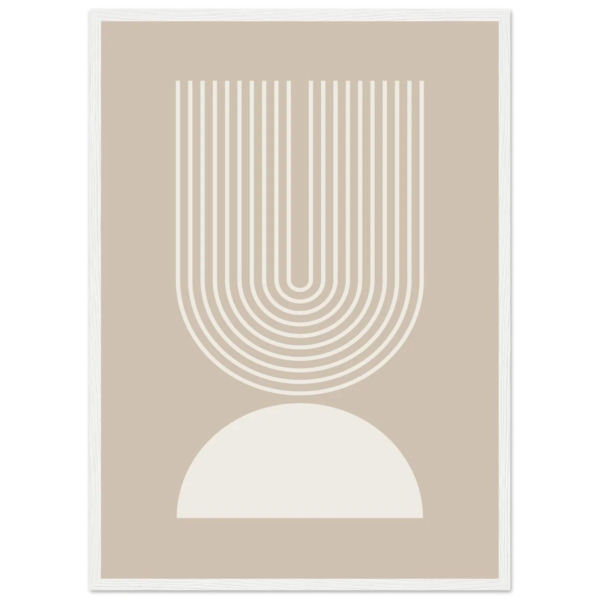 Beige Minimalist Wall Art - The Trendy Art