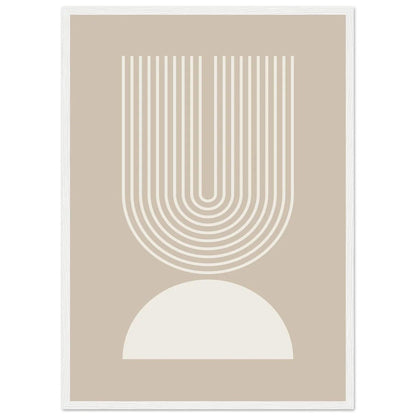 Beige Minimalist Wall Art - The Trendy Art