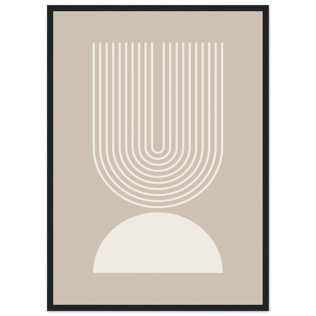 Beige Minimalist Wall Art - The Trendy Art