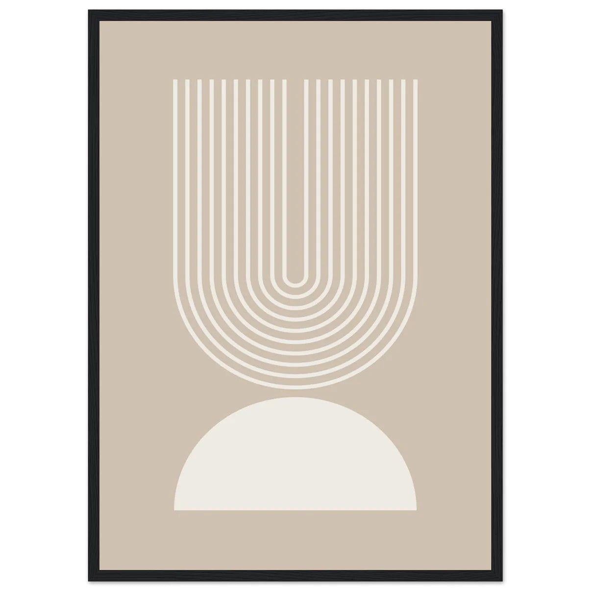 Beige Minimalist Wall Art - The Trendy Art