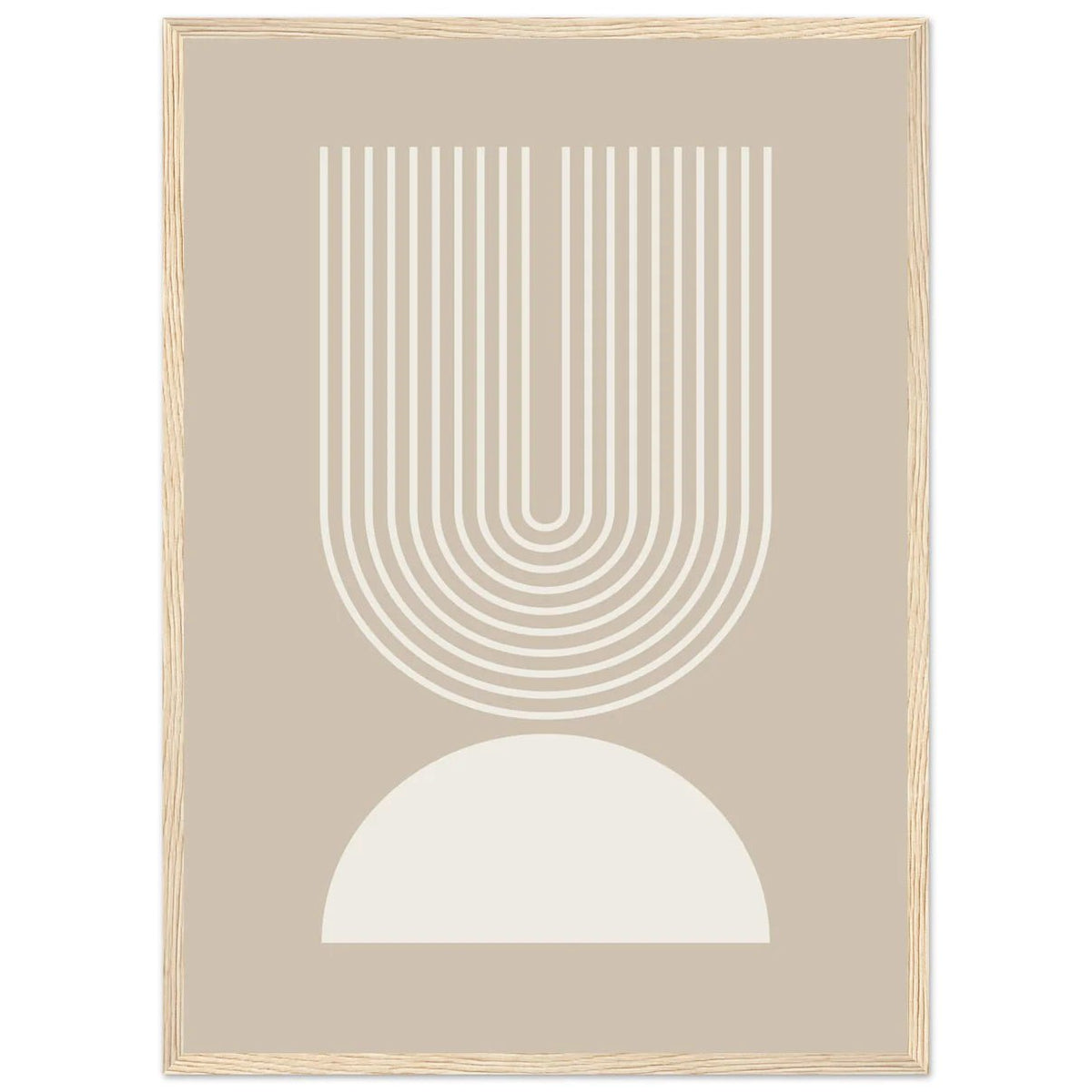 Beige Minimalist Wall Art - The Trendy Art