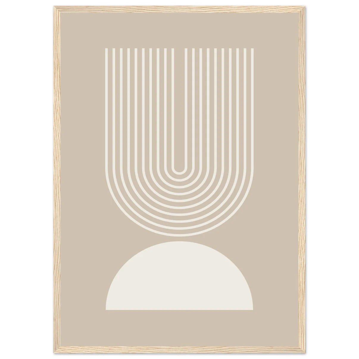 Beige Minimalist Wall Art - The Trendy Art