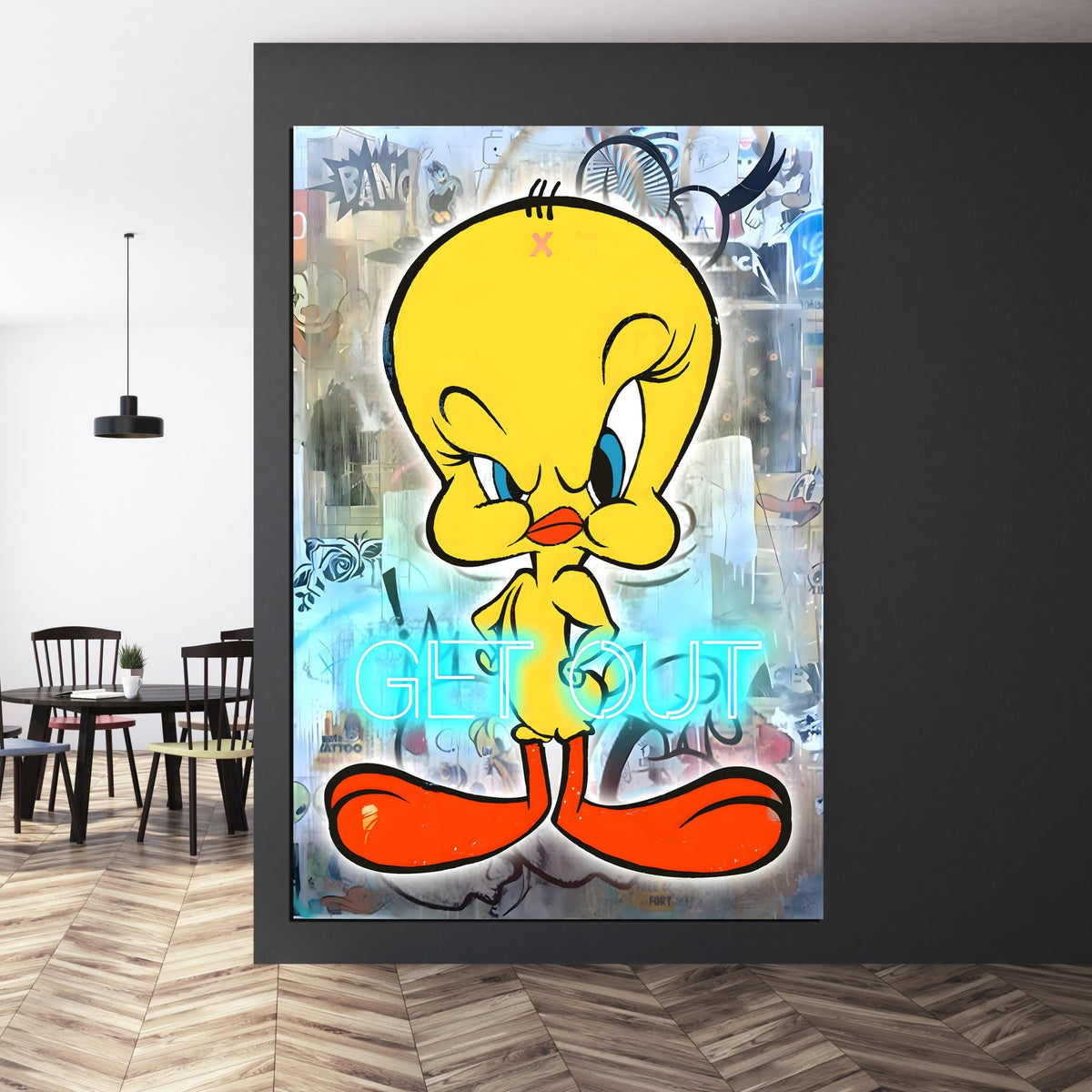 Bird Pop Art Canvas - The Trendy Art