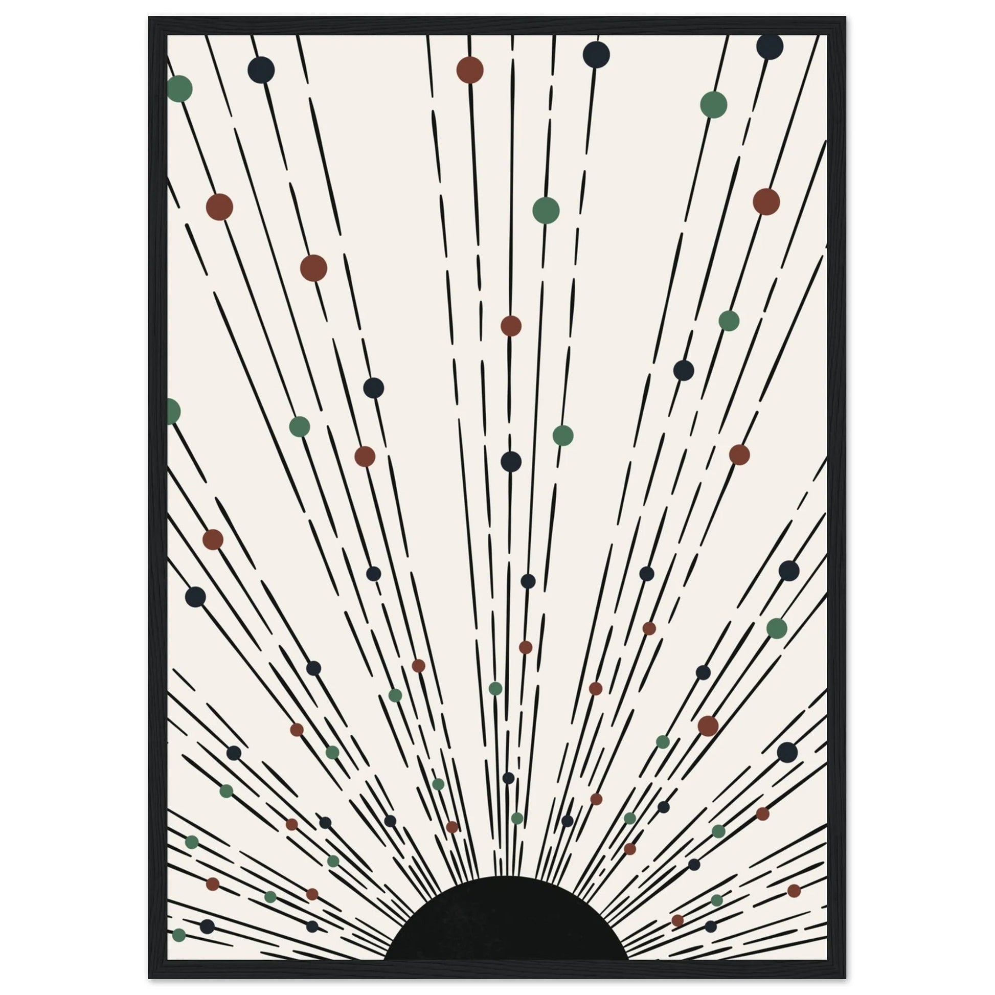Black And Brown Minimalist Wall Art - The Trendy Art