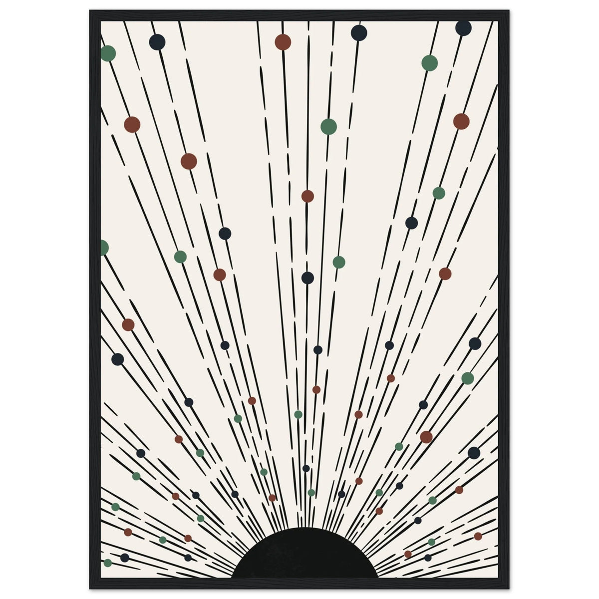 Black And Brown Minimalist Wall Art - The Trendy Art