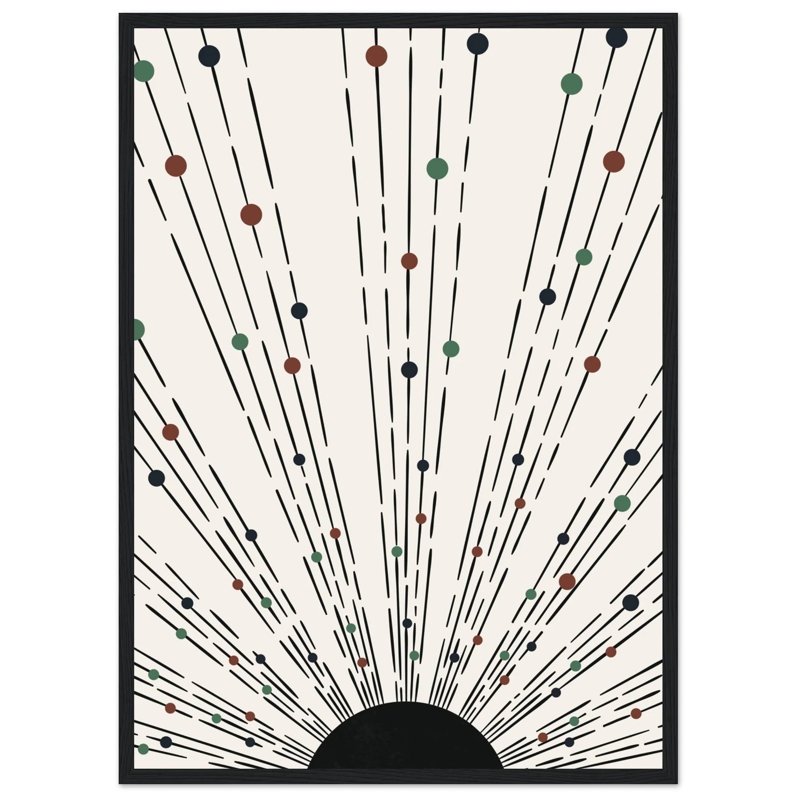 Black And Brown Minimalist Wall Art - The Trendy Art