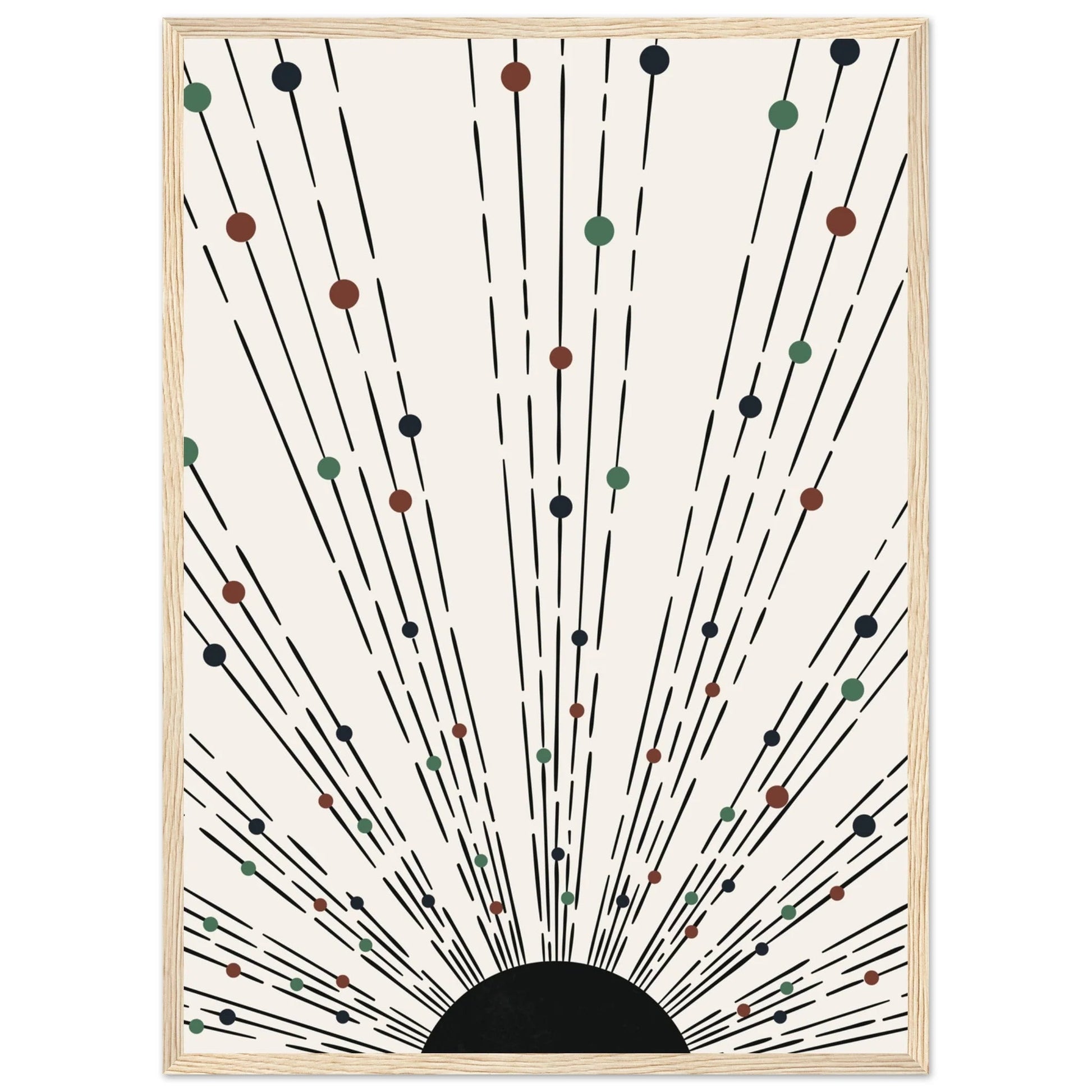 Black And Brown Minimalist Wall Art - The Trendy Art
