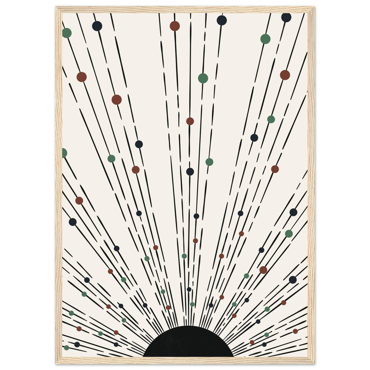 Black And Brown Minimalist Wall Art - The Trendy Art