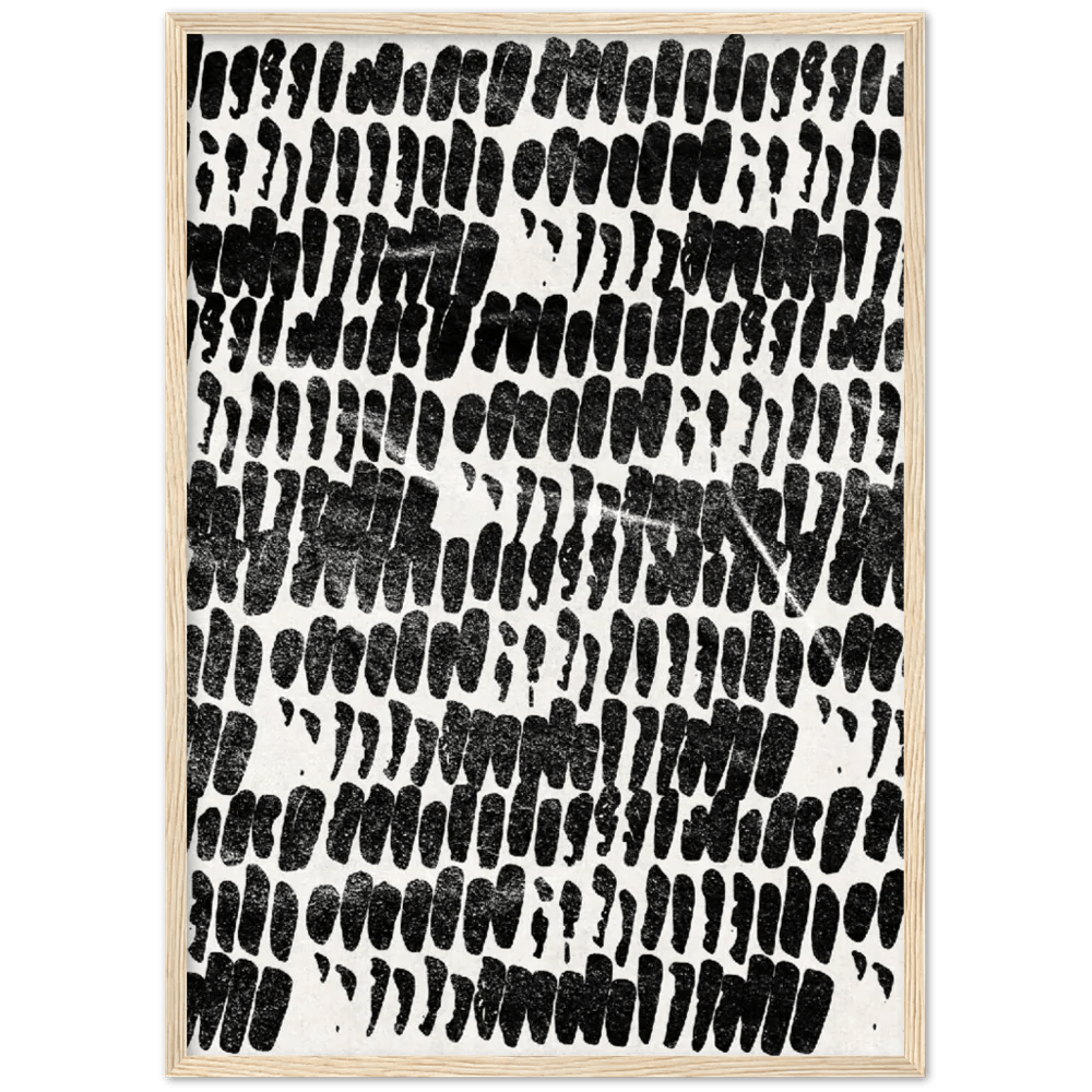 Black and White Boho Wall Art - The Trendy Art