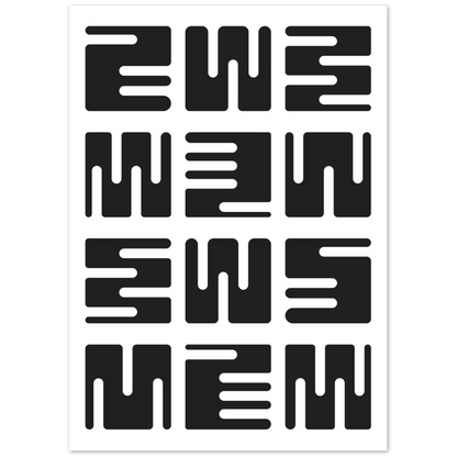 Black and White Minimalist Wall Art - The Trendy Art
