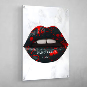 Black Lips Wall Art - The Trendy Art