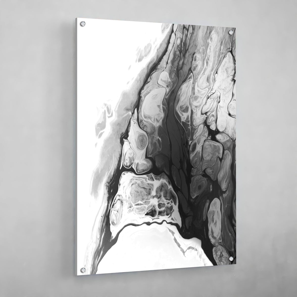 Black Marble Wall Art - The Trendy Art