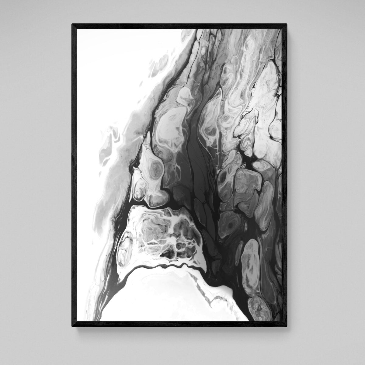 Black Marble Wall Art - The Trendy Art