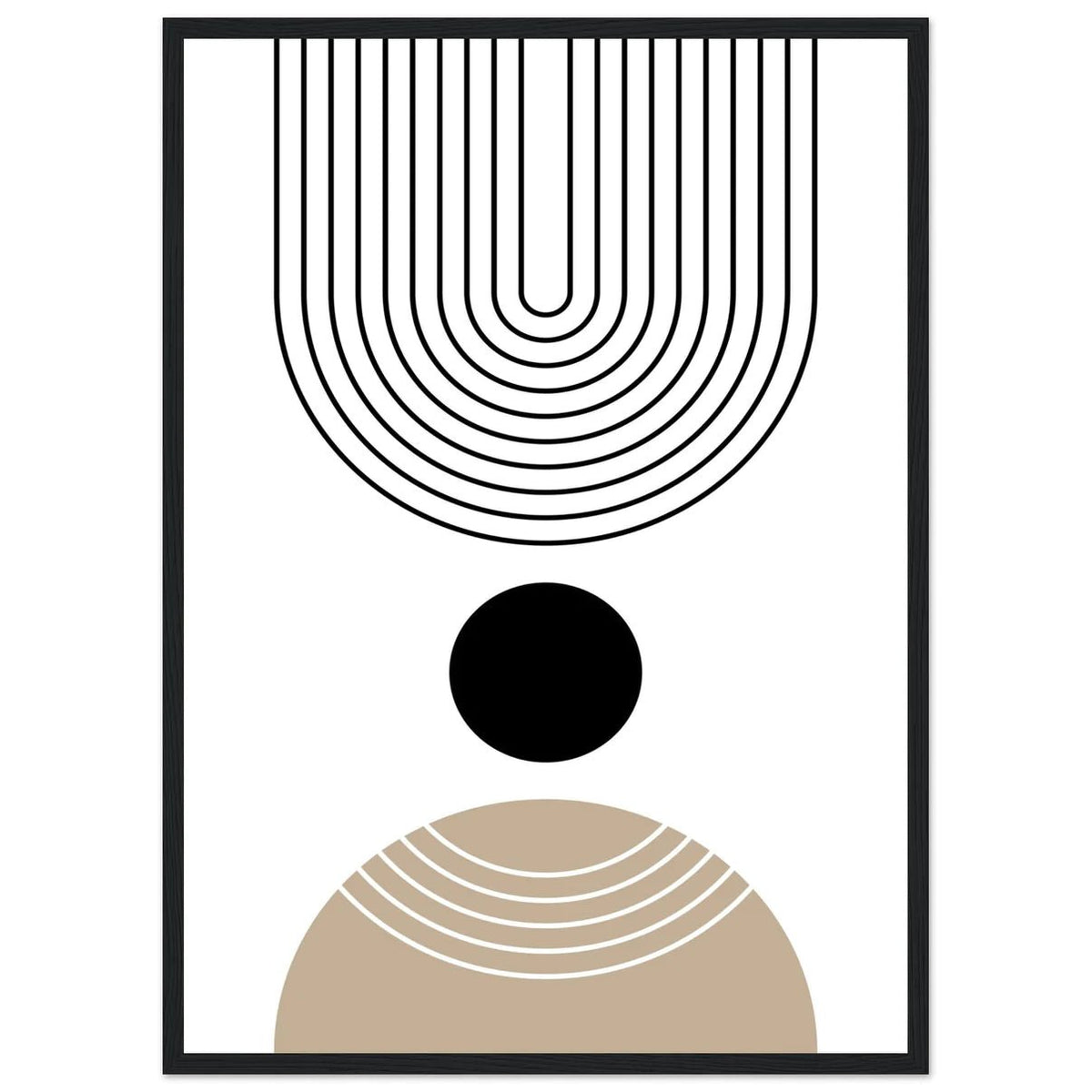 Black Minimalist Print - The Trendy Art