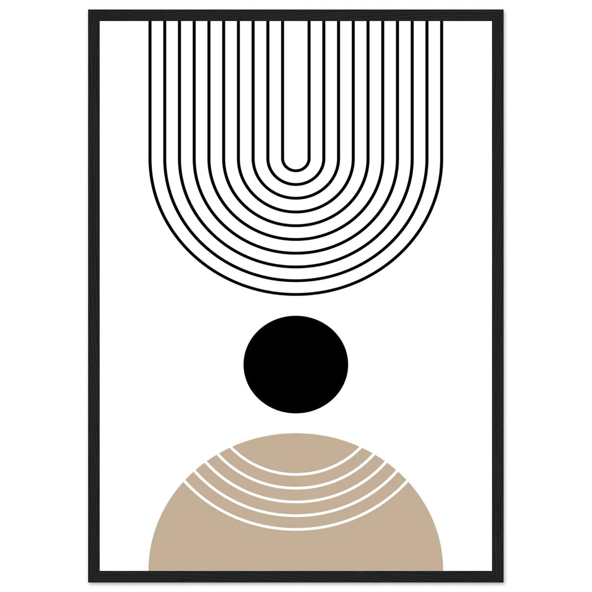 Black Minimalist Print - The Trendy Art