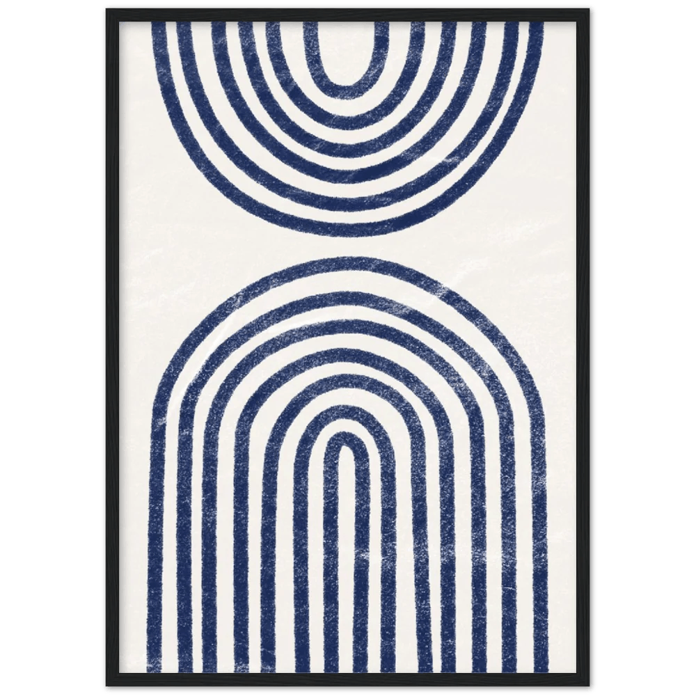 Blue Boho Wall Art - The Trendy Art