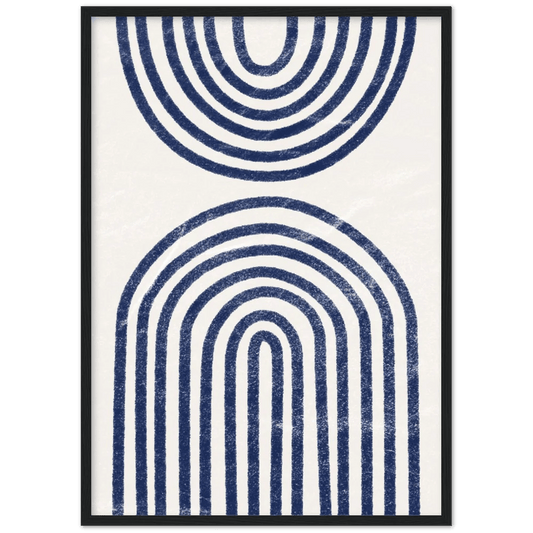 Blue Boho Wall Art - The Trendy Art