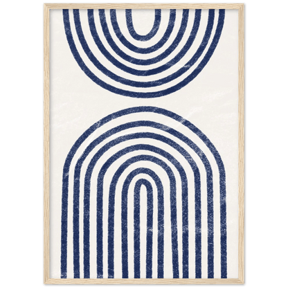 Blue Boho Wall Art - The Trendy Art