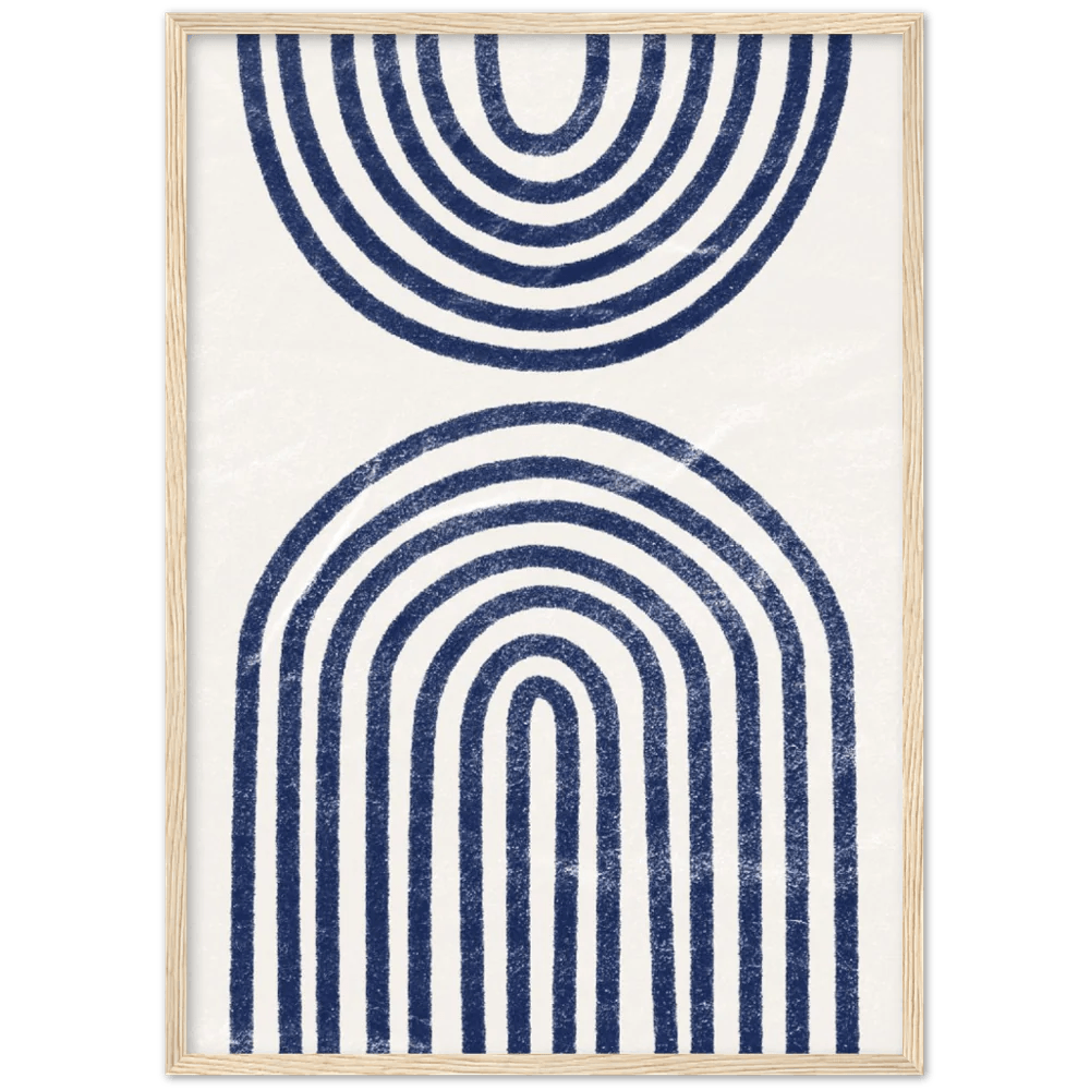 Blue Boho Wall Art - The Trendy Art