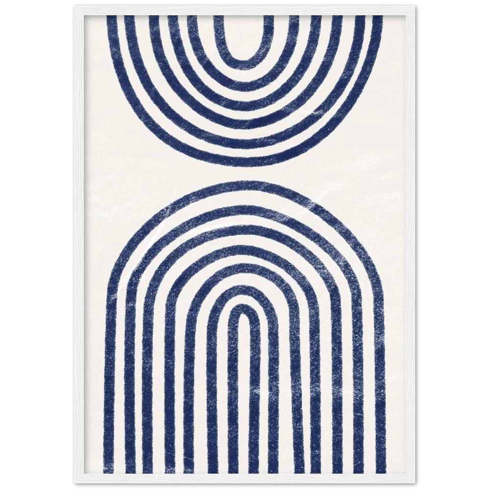 Blue Boho Wall Art - The Trendy Art