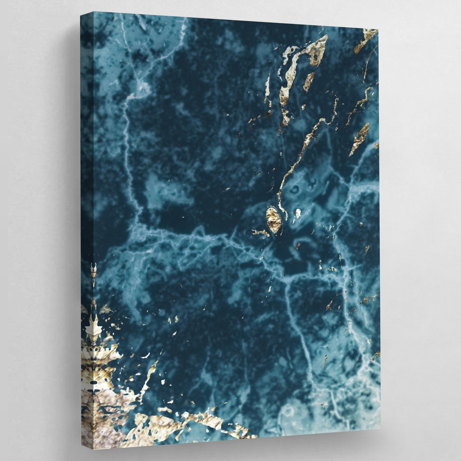 Blue Marble Canvas Wall Art - The Trendy Art
