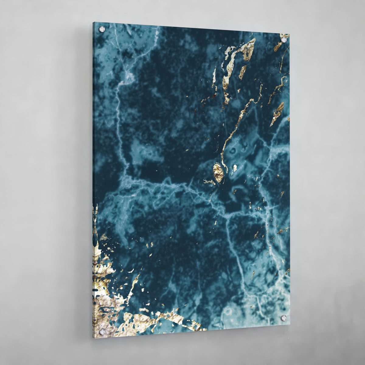Blue Marble Canvas Wall Art - The Trendy Art